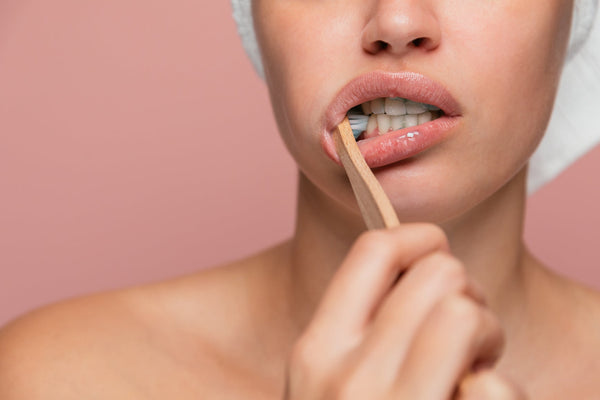 brushing teeth